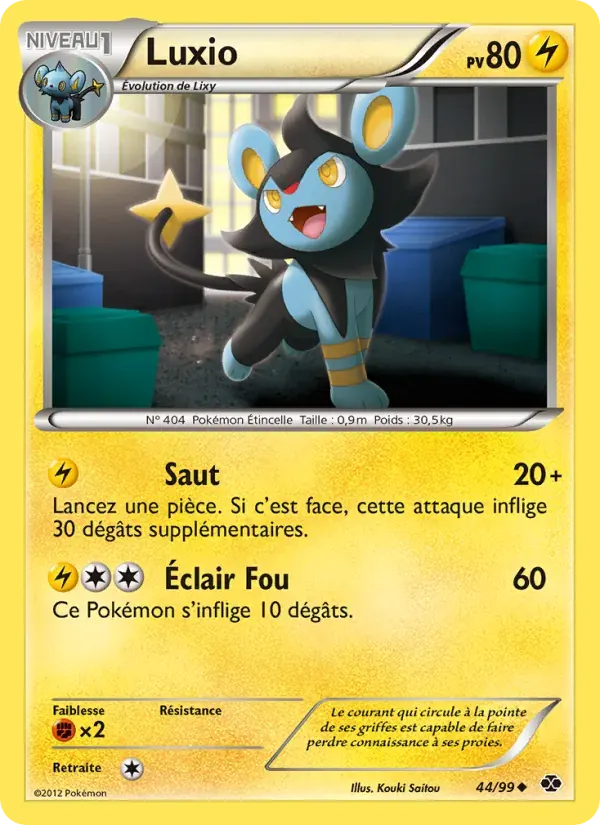 Luxio — Destinées Futures 44 French Pokémon card