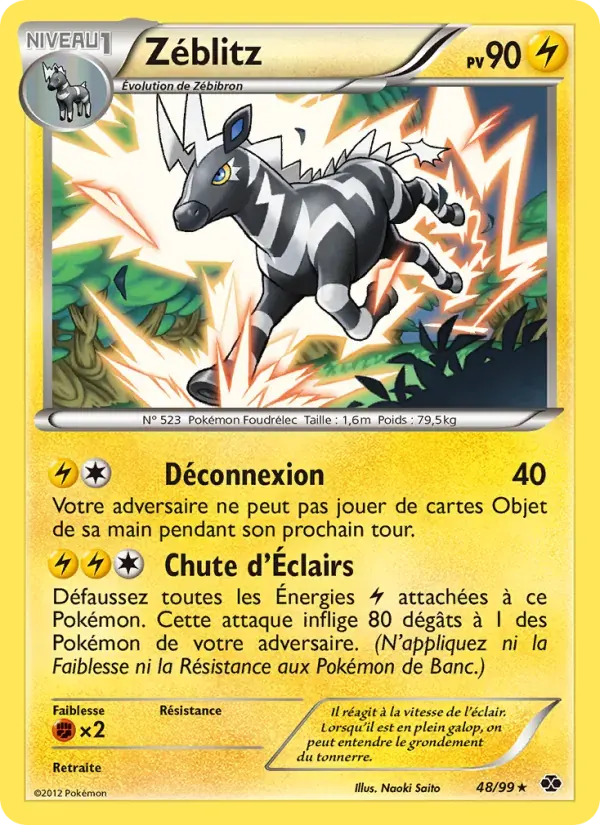Zéblitz — Destinées Futures 48 French Pokémon card