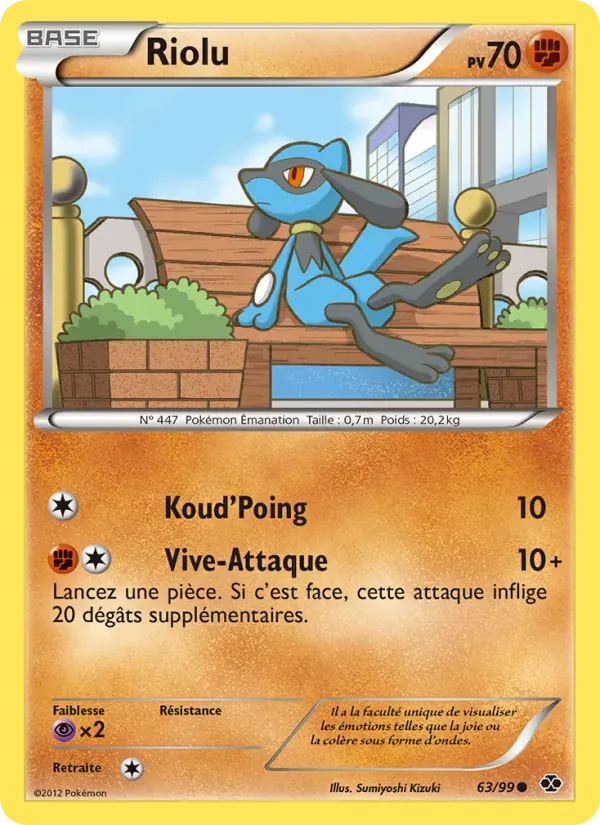Riolu — Destinées Futures 63 French Pokémon card