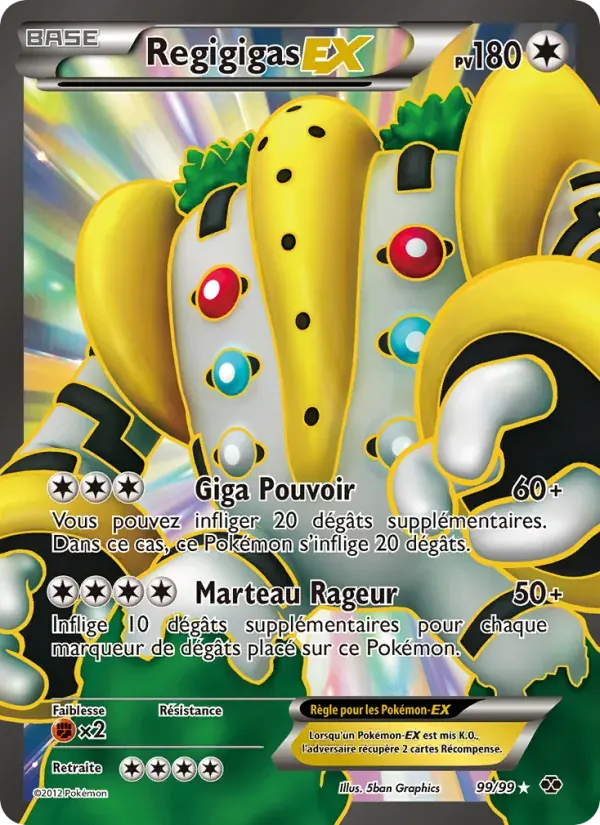 Regigigas-EX — Destinées Futures 99 French Pokémon card