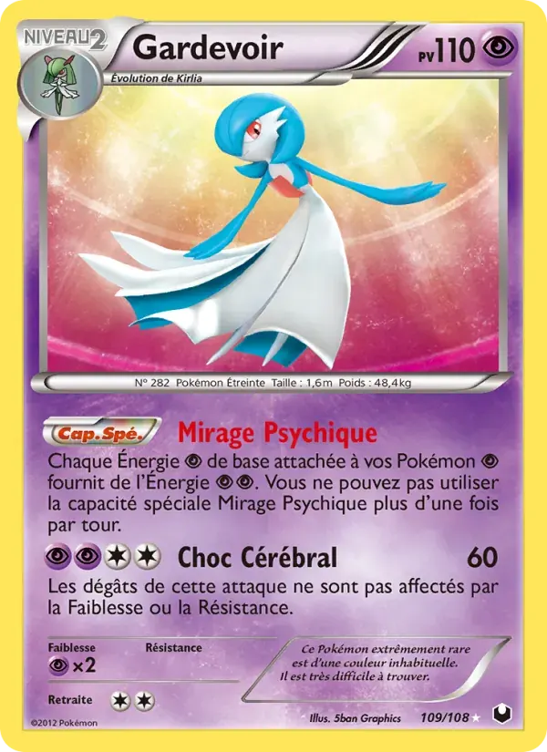 Gardevoir — Explorateurs Obscurs 109 French Pokémon card