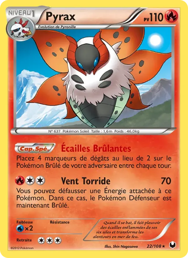 Pyrax — Explorateurs Obscurs 22 French Pokémon card