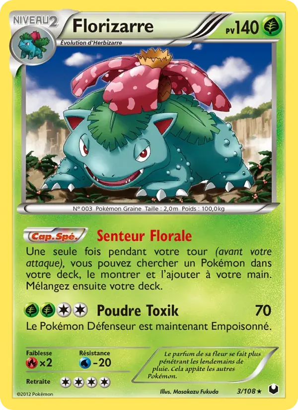 Florizarre — Explorateurs Obscurs 3 French Pokémon card