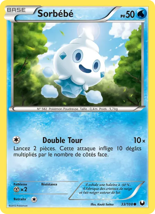 Sorbébé — Explorateurs Obscurs 33 French Pokémon card