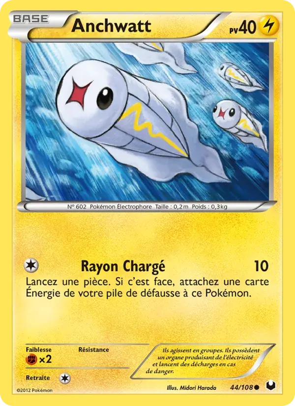 Anchwatt — Explorateurs Obscurs 44 French Pokémon card