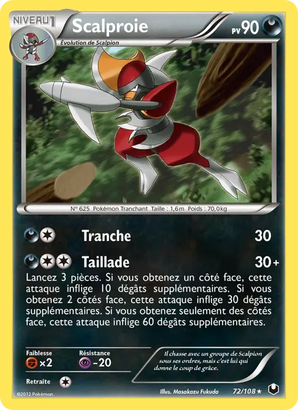 Scalproie — Explorateurs Obscurs 72 French Pokémon card