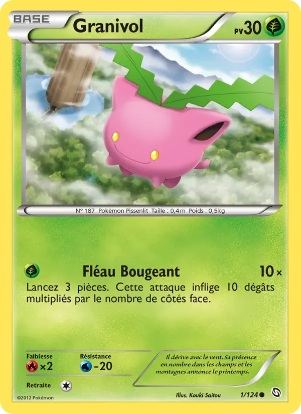 Granivol — Dragons Éxaltés 1 French Pokémon card