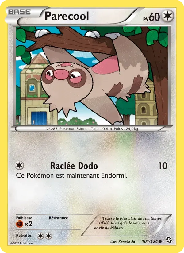 Parecool — Dragons Éxaltés 101 French Pokémon card