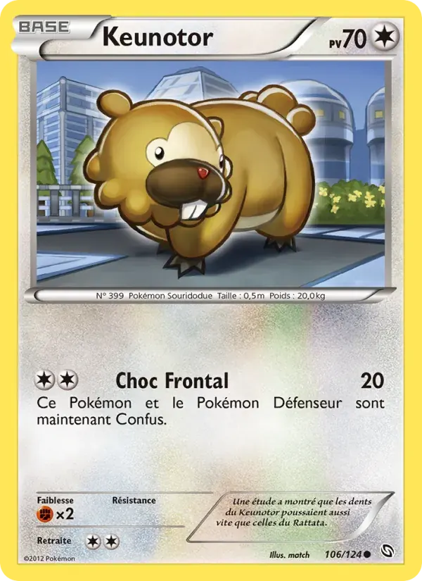 Keunotor — Dragons Éxaltés 106 French Pokémon card