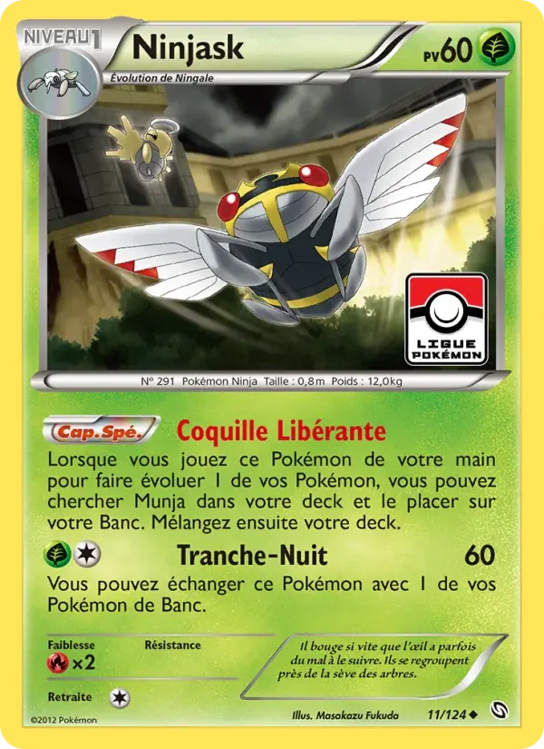 Ninjask — Dragons Éxaltés 11 French Pokémon card