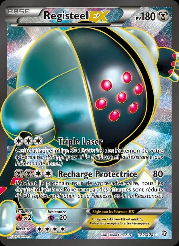 Registeel-EX — Dragons Éxaltés 122 French Pokémon card
