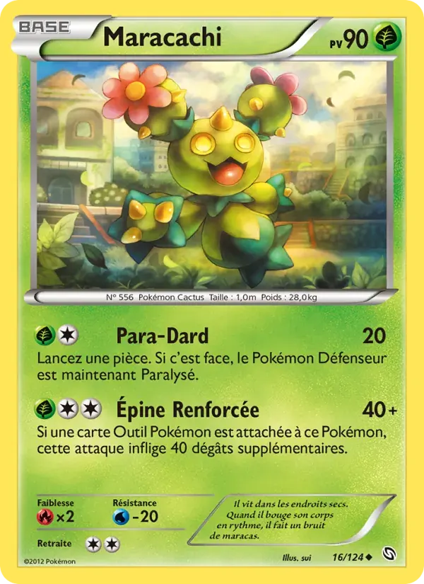 Maracachi — Dragons Éxaltés 16 French Pokémon card