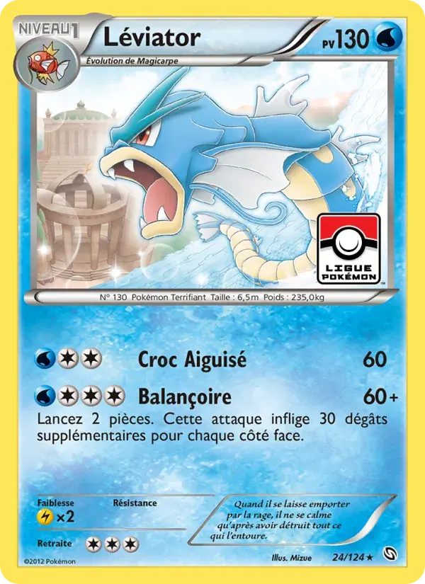 Léviator — Dragons Éxaltés 24 French Pokémon card