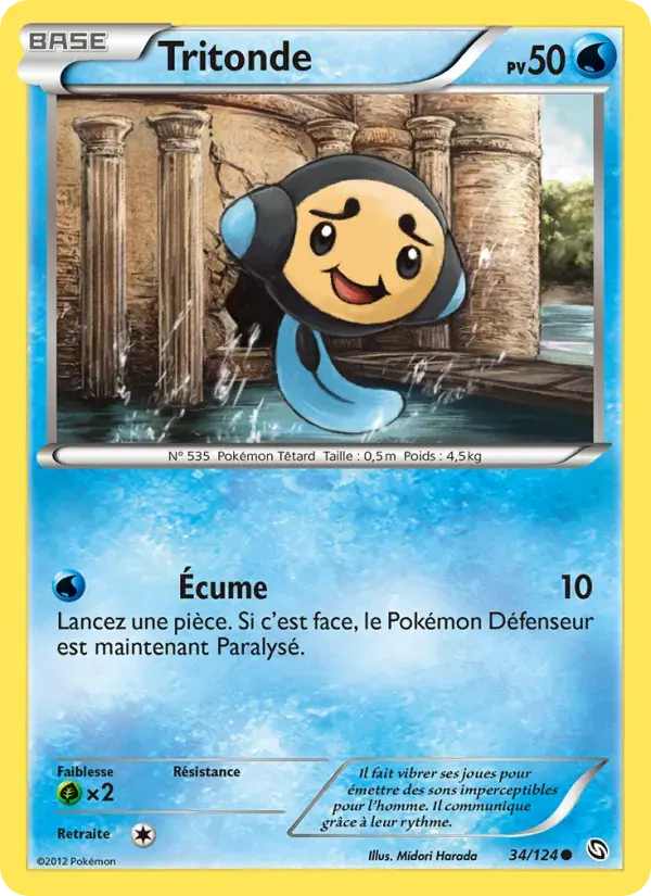 Tritonde — Dragons Éxaltés 34 French Pokémon card