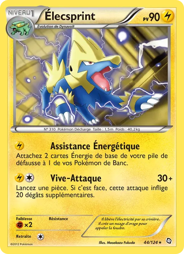 Élecsprint — Dragons Éxaltés 44 French Pokémon card