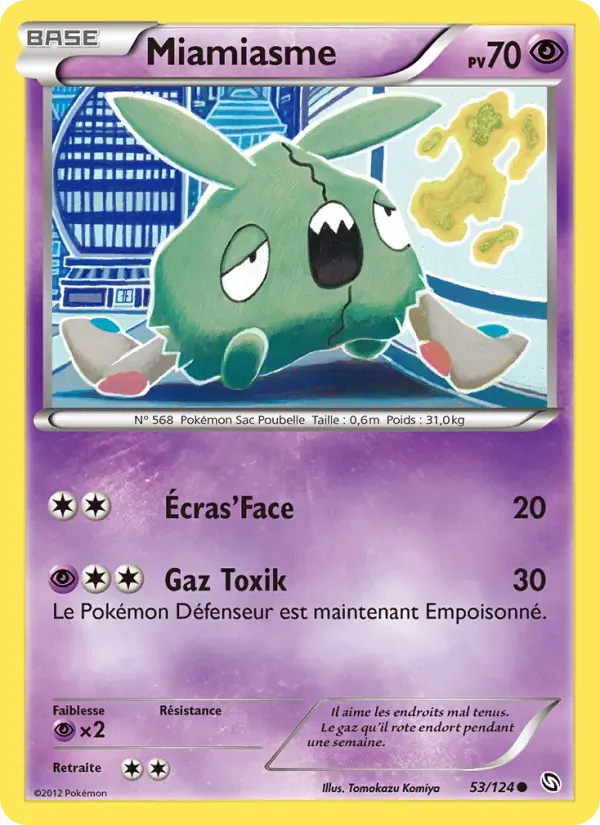 Miamiasme — Dragons Éxaltés 53 French Pokémon card