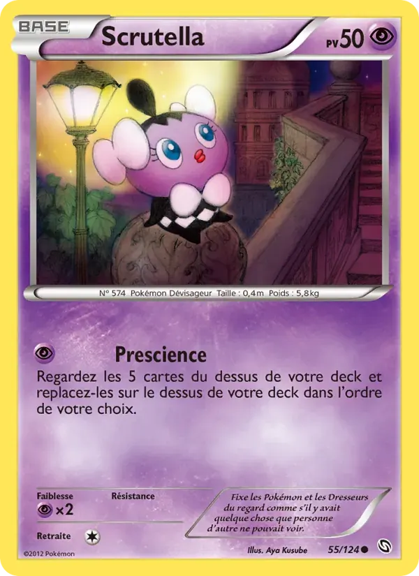 Scrutella — Dragons Éxaltés 55 French Pokémon card