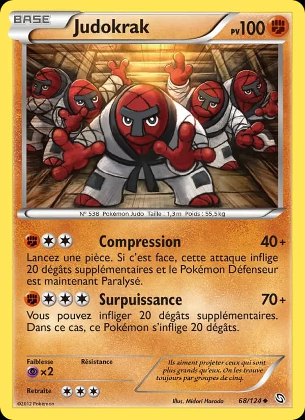 Judokrak — Dragons Éxaltés 68 French Pokémon card