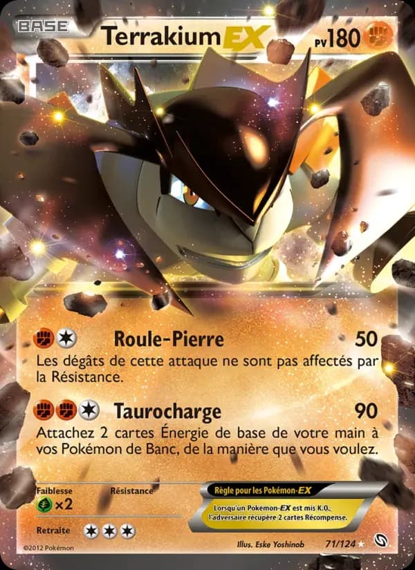 Terrakium-EX — Dragons Éxaltés 71 French Pokémon card