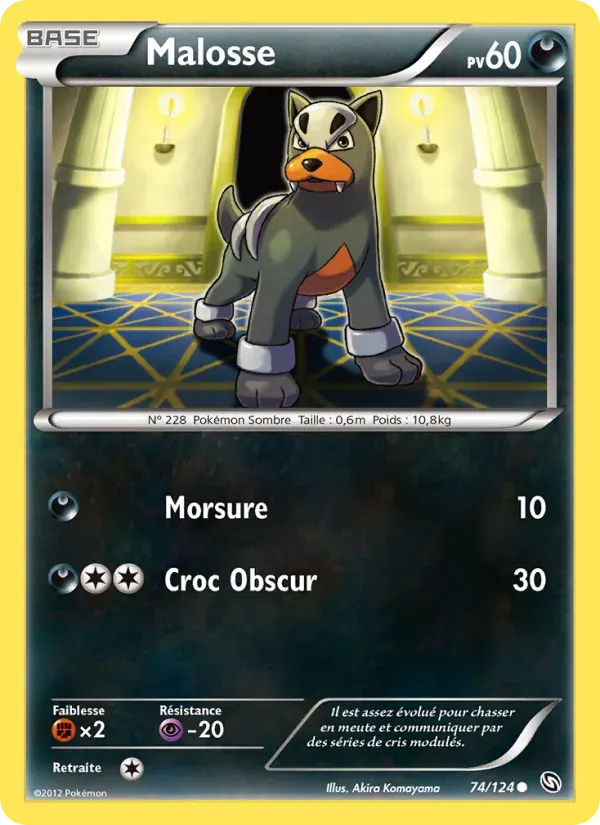 Malosse — Dragons Éxaltés 74 French Pokémon card