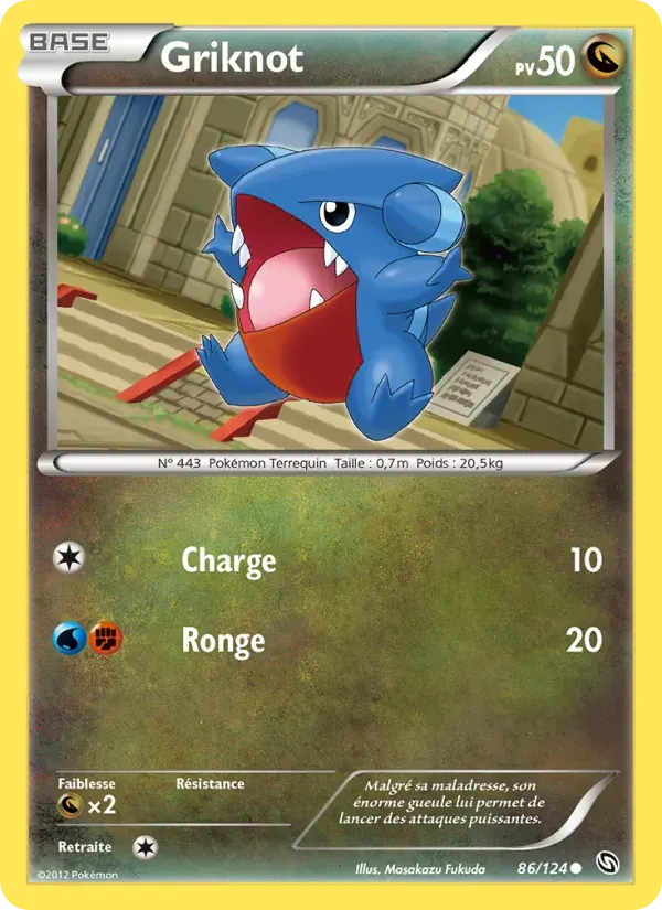 Griknot — Dragons Éxaltés 86 French Pokémon card