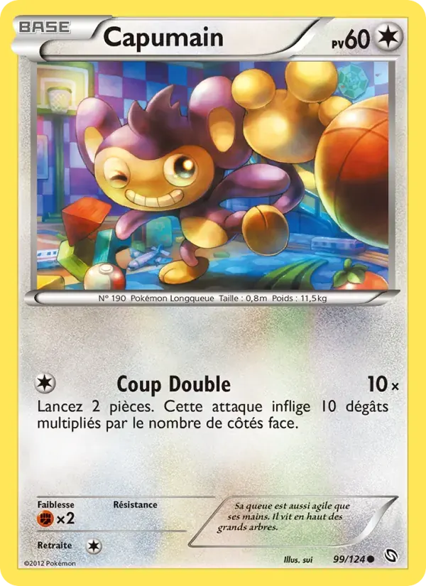 Capumain — Dragons Éxaltés 99 French Pokémon card