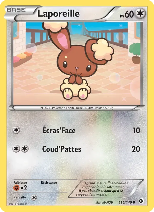 Laporeille — Frontières Franchies 116 French Pokémon card