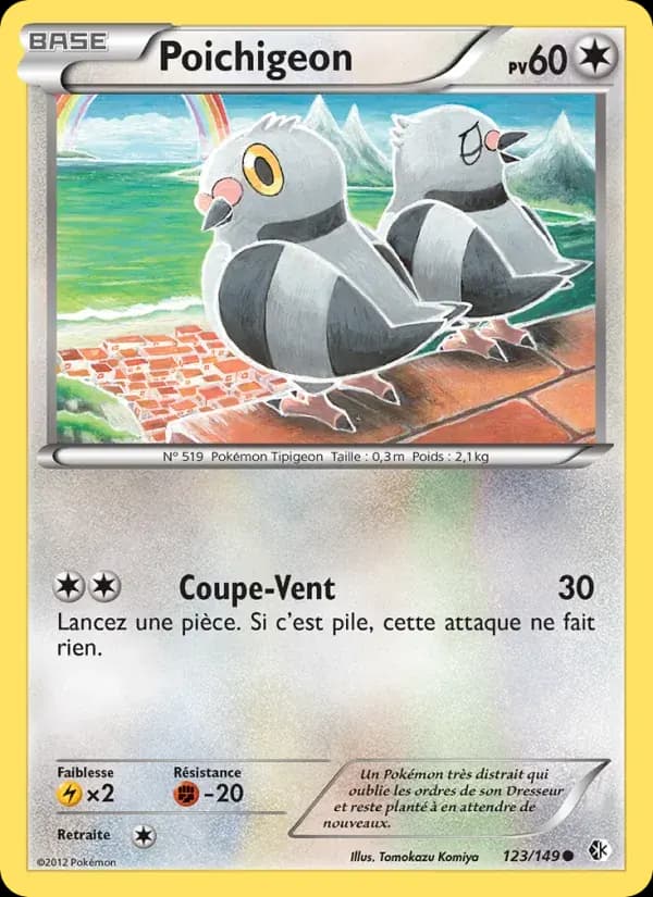 Poichigeon — Frontières Franchies 123 French Pokémon card