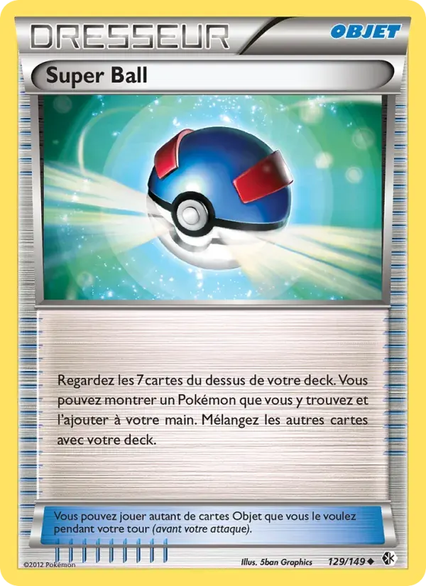 Super Ball — Frontières Franchies 129 French Pokémon card