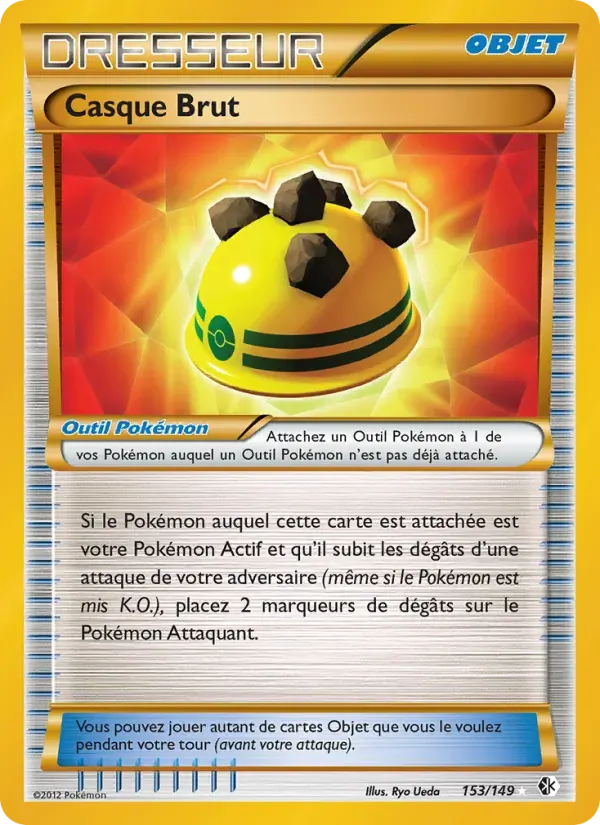 Casque Brut — Frontières Franchies 153 French Pokémon card