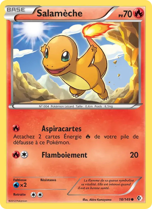 Salamèche — Frontières Franchies 18 French Pokémon card