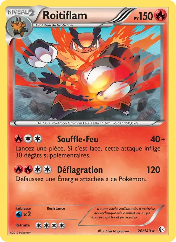 Roitiflam — Frontières Franchies 26 French Pokémon card