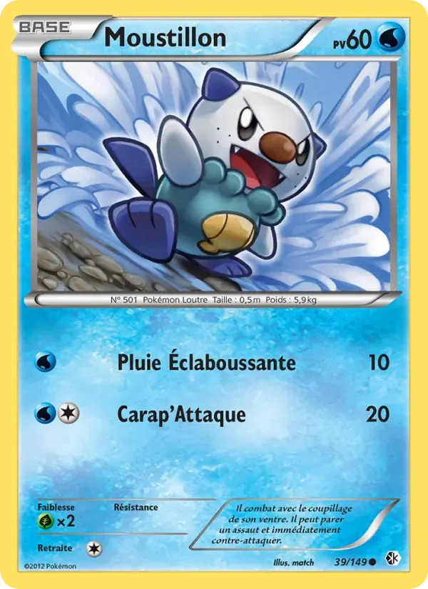Moustillon — Frontières Franchies 39 French Pokémon card