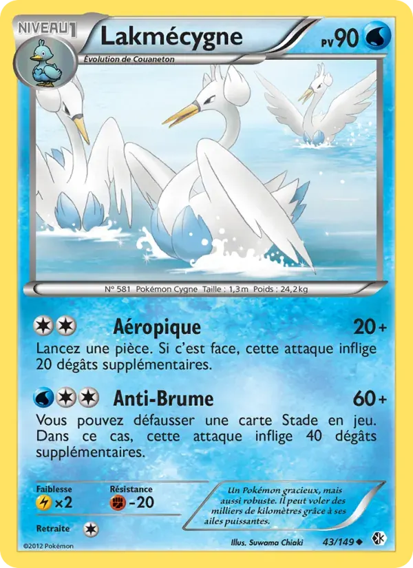 Lakmécygne — Frontières Franchies 43 French Pokémon card