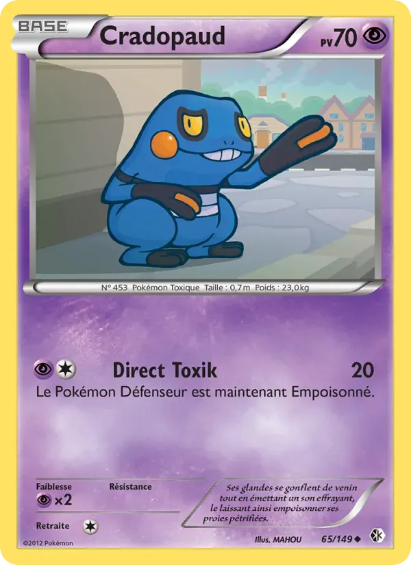 Cradopaud — Frontières Franchies 65 French Pokémon card