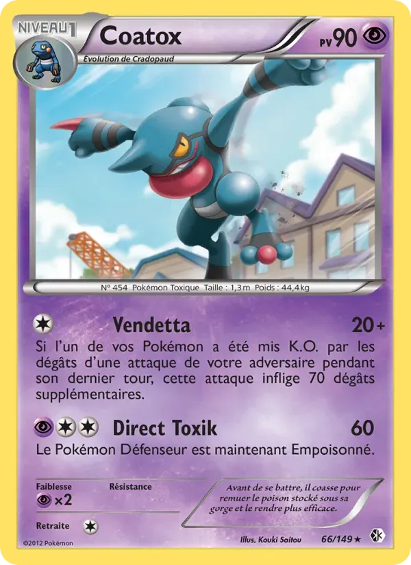 Coatox — Frontières Franchies 66 French Pokémon card