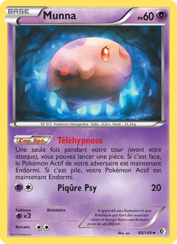 Munna — Frontières Franchies 68 French Pokémon card