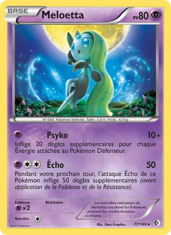 Meloetta — Frontières Franchies 77 French Pokémon card