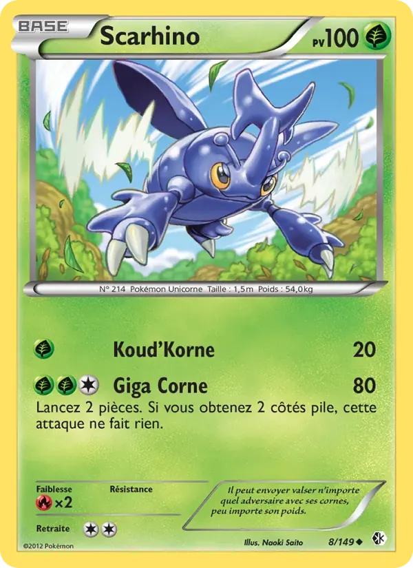 Scarhino — Frontières Franchies 8 French Pokémon card
