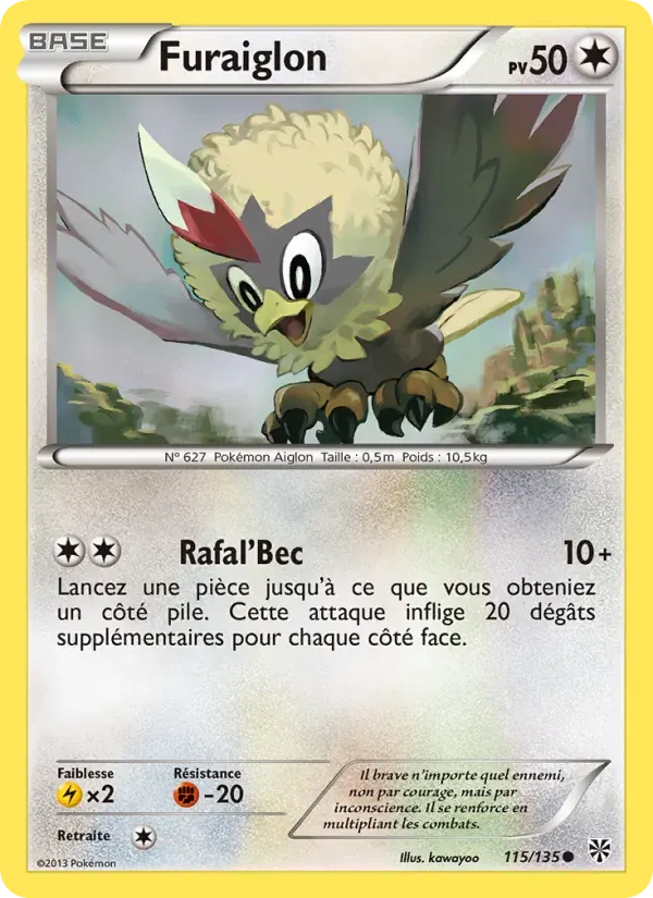 Furaiglon — Tempète Plasma 115 French Pokémon card