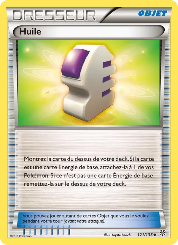 Huile — Tempète Plasma 121 French Pokémon card