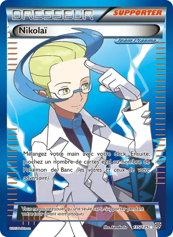 Nikolaï — Tempète Plasma 135 French Pokémon card
