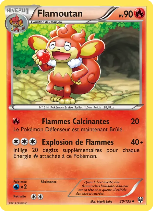 Flamoutan — Tempète Plasma 20 French Pokémon card