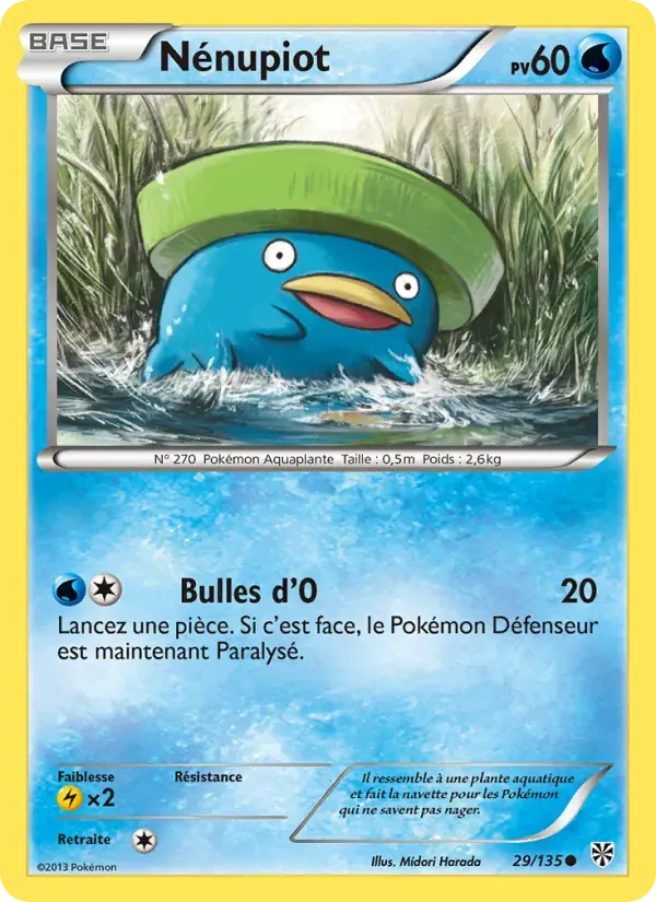 Nénupiot — Tempète Plasma 29 French Pokémon card