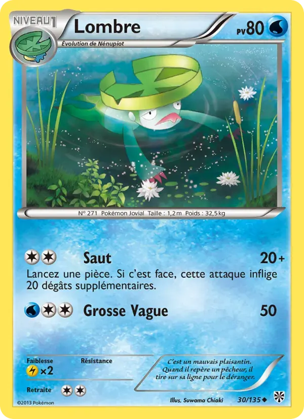 Lombre — Tempète Plasma 30 French Pokémon card