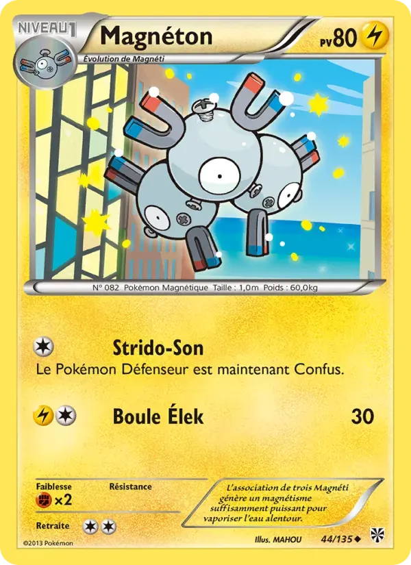 Magnéton — Tempète Plasma 44 French Pokémon card