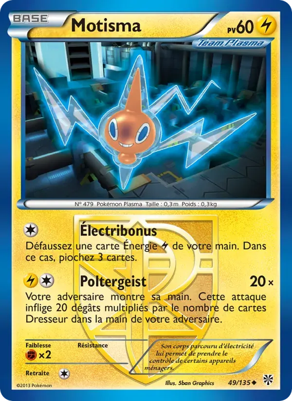 Motisma — Tempète Plasma 49 French Pokémon card