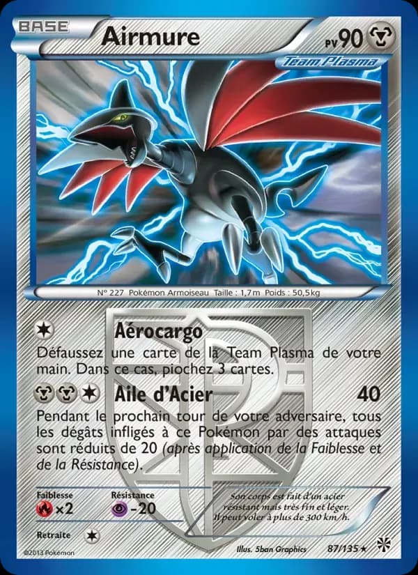 Airmure — Tempète Plasma 87 French Pokémon card