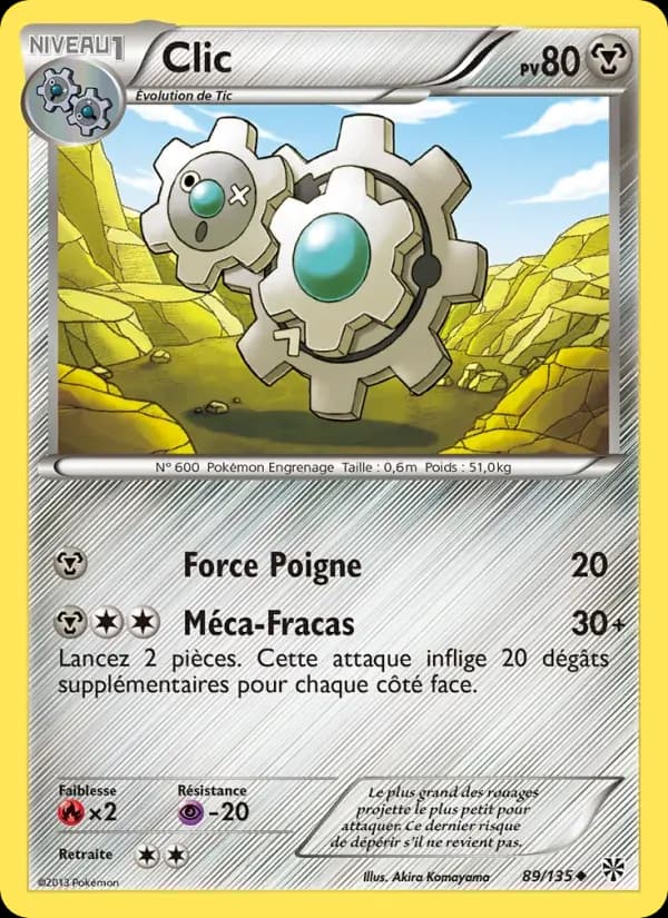 Clic — Tempète Plasma 89 French Pokémon card