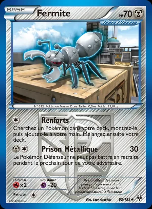 Fermite — Tempète Plasma 92 French Pokémon card